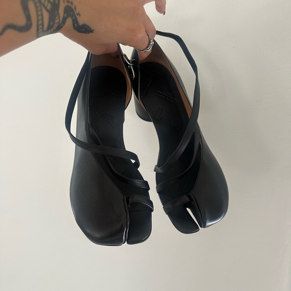 Maison Margiela Exposed Tabi Heeled Sandals Black - Picture 1 of 4